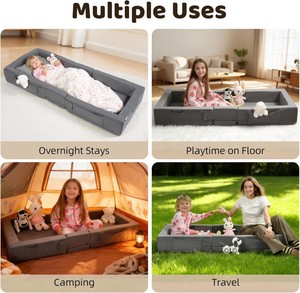 Cama de Espuma Plegable y Portátil para Niños de 1 a 6 Años, con Funda Lavable, Compacta para Viajes y Uso en el Hogar, de Fábrica OEM - Product Image 4