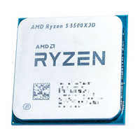 Processeur AMD R5 5500X 3D BOX 6 cœurs 12 threads AM4 avec 96 Mo de cache 3D V-Cache pour un rendu graphique performant en jeu sur PC DDR4