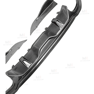 Sm Phong Cách Bất Carbon Sợi Phía Sau Bumper Lip Khuếch Tán Splitters Cho 2021up 4 Series G26 4 Cửa Quad Xả Mẹo Xe Tái Trang - Product Image 5