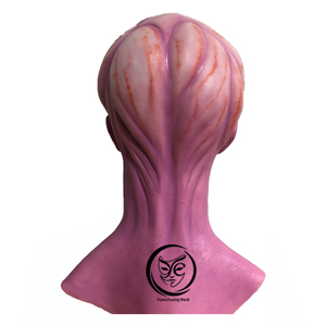 Masque facial réaliste sur mesure, fabriqué à la main en silicone, masque d'alien violet réaliste, accessoires de cosplay pour film, fête, Halloween - Product Image 4