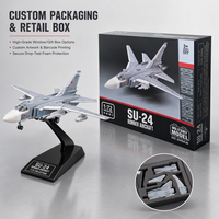 Kit de modèle en plastique bombardier SU-24 Fencer 1/72, jouet de simulation d'avion militaire, avion de chasse à assembler, objet de collection pour les amateurs adultes