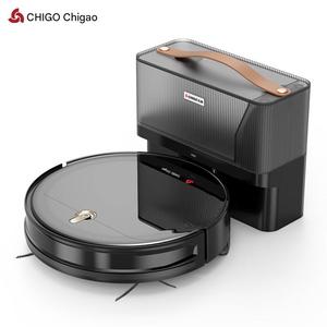 หุ่นยนต์กวาดบ้านอัตโนมัติอัจฉริยะ Chigo รุ่น ZGS-168 เครื่องดูดฝุ่นแบบไร้แปรงถ่าน ควบคุมผ่านแอปพลิเคชัน แรงดูด 1500Pa Smart Chigo Va - Product Image 1