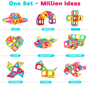 Wholesale <strong>3X3</strong> DIY Educational Magnetic Speed Cube Customized Dimensions Plastic Building Blocks for Kids Popular Puzzle <strong>Tiles</strong> - Product Image 4