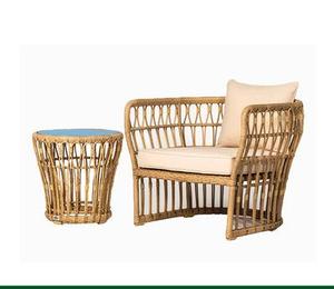 Conjunto de Sofás de Mimbre Tejido para Exteriores, Resistente al Agua y a los Rayos UV, Ideal para Balcones, Patios, <span class=keywords><strong>Terrazas</strong></span> de Hoteles - Product Image 6