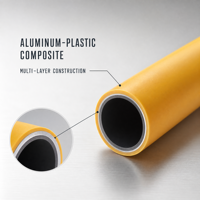 Tuyau flexible composite multicouche PEX AL PEX haute pression pour gaz naturel, moulé