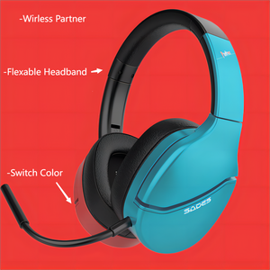SADES Partner ajustable sobre la oreja BT auriculares inalámbricos para jugadores diseño plegable Gaming diadema auricular - Product Image 3