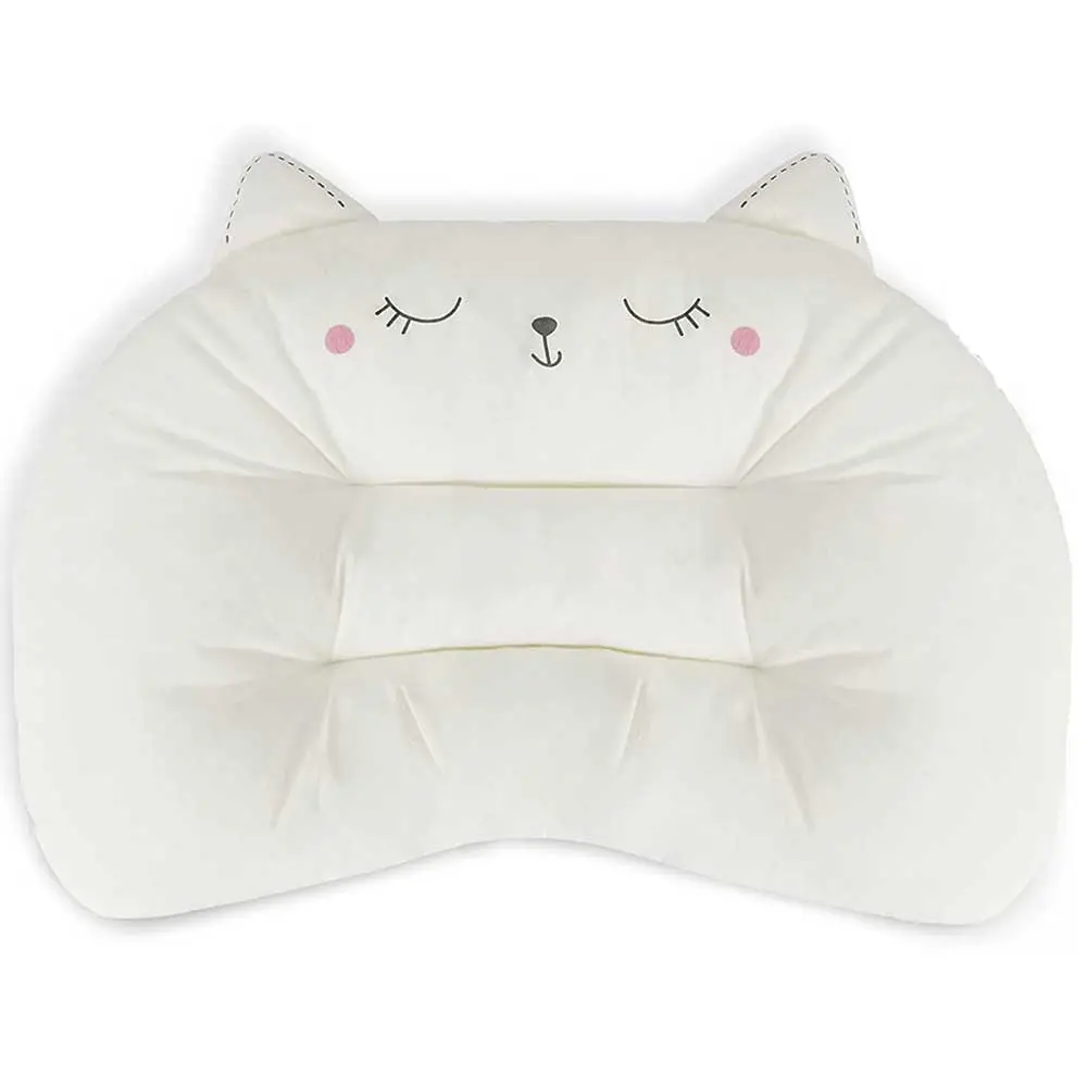 2896 20*12 Inch Soft Toddler Pillow Hypoallergenic Machine Washable Children Cute Animal Cat Design Kids/Baby Sleeping Pillow