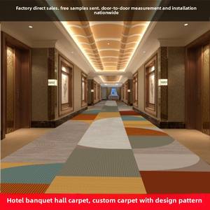 Alfombra de Nailon Personalizada para Hotel, Impresa en Alta Definición, para Pasillos de KTV, Salones de Banquetes, Cines, Habitaciones Privadas, Ignífuga, Antideslizante - Product Image 2