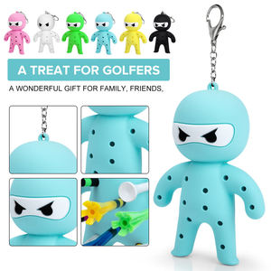 Porte-tee de golf de haute qualité en forme de porte-clés, organisateur de tees de golf amusant Nin/ja, capacité de 13 tees, accessoire de golf, support de tees - Product Image 2