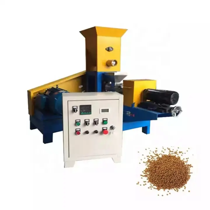Máquina extrusora de procesamiento de alimentos para perros, máquina extrusora de alimentos para alimento de peces, camarones y peces, 80-100 kg/h