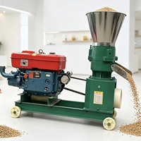 Machine à granulés d'aliments pour animaux de ferme et domestiques, granulateur automatique d'aliments pour volailles, équipement de fabrication d'aliments pour animaux