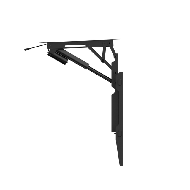Motorized Ceiling TV Lift Flip Down Mechanism Space Saving Stand for 24-65 Inch Smart TV for Bedroom Hotel RV