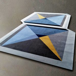 Carreaux de moquette 3D personnalisés à caractéristique numérique Tapis de sol de haute qualité exquis faits à la main - Product Image 1