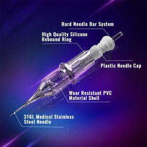 Agujas de Cartucho Desechables para Tatuajes, Mixtas RL RS RM M1, Acero Inoxidable 316, Suministros PMU - Product Image 4