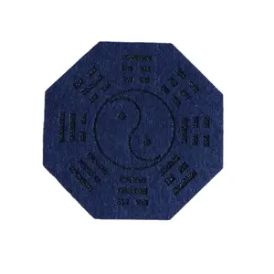 Cheap Felt Cup Placemat Custom Blue Gossip Coasters For Drinks Protect Table And Bar
