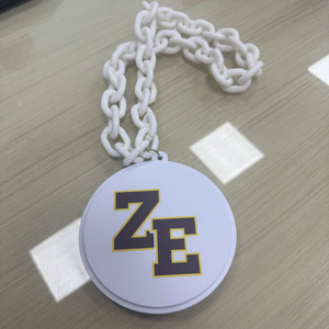Collar de acrílico colorido personalizado para campeonatos infantiles y juveniles, colgante de espuma EVA 3D multicapa con logo del equipo, cadenas de plástico brillantes para aficionados - Product Image 6