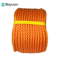 Bobine de corde en polyester 8/12 brins, câble d'amarrage marin haute résistance en Dacron pour levage industriel