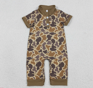 Combinaison d'été pour bébé garçon, imprimé camouflage marron, Baby SR3638 - Product Image 4