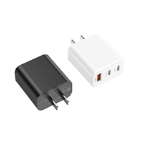 Nouveau chargeur américain 1A2C PD 30W GaN chargeur rapide US Plug chargeur téléphone portable pour Sangsung iPhone 16 15 14 Power