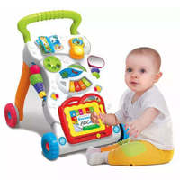 Marche-bébé multifonctionnel à succès en 2023, marche-bébé d'apprentissage pour tout-petits, voiture à roulettes avec musique