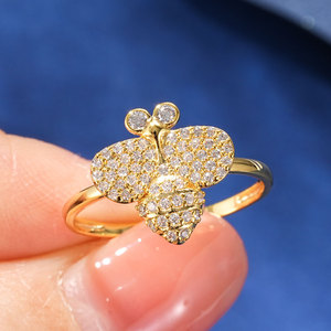 Superbe Bague Abeille Scintillante et Tendance avec Pierres de 1,75 mm et 1 mm pour Fêtes et Cadeaux - Product Image 6