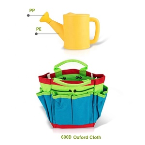 理想可爱纸箱儿童园林工具礼品套装带储物袋喷壶铲子耙 - Product Image 4