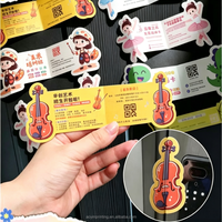 Carte papillon découpée pour invitation promotionnelle de cours de danse et d'école de musique, impression pliante, vente en gros, haute qualité