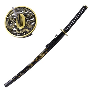Espadas Largas de Estilo Japonés con Dragón de Nubes Auspiciosas - Product Image 1