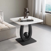 Rock Board Table Console carrée canapé Table d'appoint pour salon balcon chambre meubles de maison Table d'angle