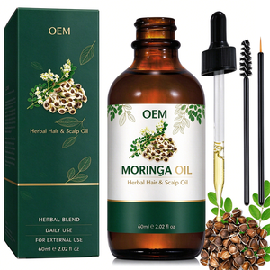 Huile de Moringa OEM en gouttes pour une peau saine, la croissance des ongles et des cheveux, extrait de feuilles de Moringa, huile de graines de Moringa, complément non-OGM - Product Image 1