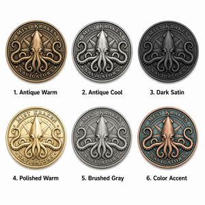 Moneda Conmemorativa Náutica Pirata 3D Personalizada con Enfoque de Palabras Clave SEO, Diseño Kraken Navigators, Desafío Pirata - Product Image 4