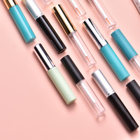 Vente en gros de flacons vides en plastique ABS de 5 ml avec bouchon sérigraphié et pinceau pour mascara, eye-liner, liquide stimulant la croissance des cils