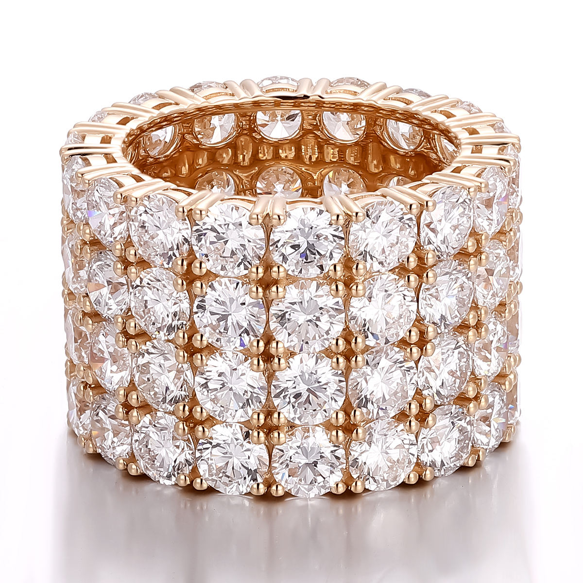 แหวนเพชรแล็บทองแท้ 18K