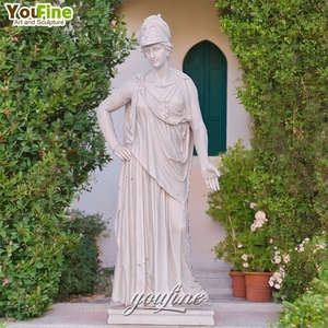 Vườn trang trí nội thất Tay Chạm Khắc tùy chỉnh thiết kế Athena đá cẩm thạch bức tượng kích thước đầy đủ - Product Image 1