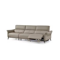 Canapé d'angle électrique moderne 3 places en cuir véritable de haute qualité pour salon - Vente en gros