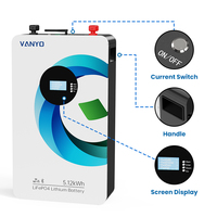 Batterie au lithium VANYO Solar 5 kW 10 kW 51,2 V, batteries lithium-ion, stockage d'énergie, batterie solaire 100 Ah 200 Ah, PowerWall Lifepo4 Pack