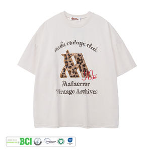 เสื้อยืดสตรีทแวร์ผู้ชายทรงหลวม ระบายอากาศได้ดี เป็นมิตรกับสิ่งแวดล้อม ผลิตจากผ้าฝ้าย 100% คุณภาพสูง พิมพ์ลายอย่างดี - Product Image 2