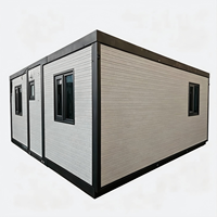 Maison conteneur extensible de luxe 20ft 40ft avec 2 chambres pour usage hôtelier, respirante et minimaliste