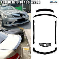 Kit carrosserie AMP-Z pour Mercedes Benz Classe C W204 : Lame de pare-chocs avant, jupes latérales, aileron arrière, diffuseur arrière en ABS