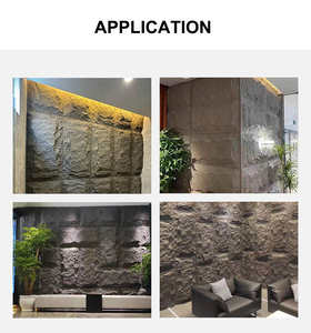 1200*600mm montaña Flexible Pu Faux luz que fluye Panel de pared de piedra artificial fabricante azulejos de piel - Product Image 5