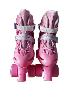 Patins à roulettes réglables pour enfants et adultes, coque en PP, imperméables, durables, roulements ABEC-7, roues en PVC, sangle à boucle et crochet - Product Image 2