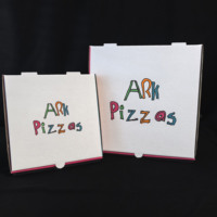 Cajas de pizza de flauta E impresas en colores SP3163 (rectángulo/cuadrado)-embalaje corrugado