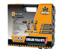 COOFIX CF-CIW001 Taladro Atornillador Inalámbrico Sin Escobillas de 20V y Llave de Impacto, <span class=keywords><strong>Combo</strong></span> de 2 Herramientas Eléctricas - Product Image 3