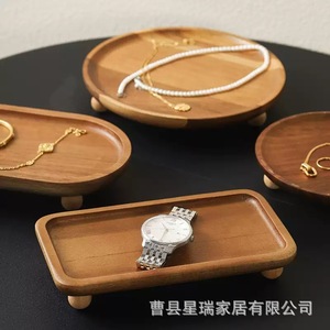 ถาดไม้ทรงสี่เหลี่ยมสไตล์ญี่ปุ่น สีไม้ธรรมชาติ สำหรับถาดเสิร์ฟในโรงแรม - Product Image 2