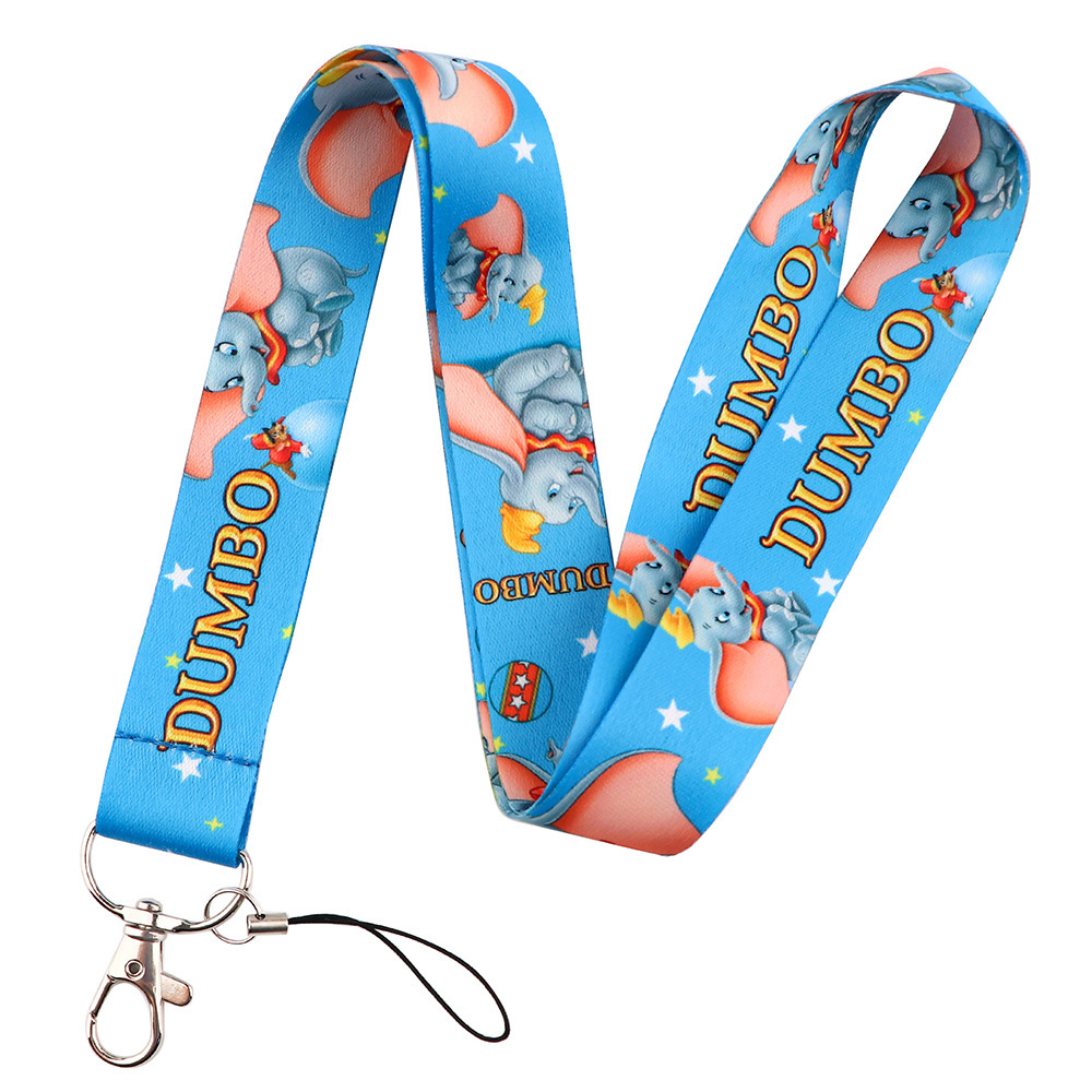 Lanyards Mobile Phone Accessories ID Card Holder USB Anti-Lost Cartoon Cute Elephant Design Lanyard for Kids Gifts Wholesale Image 4
