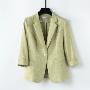 女式休闲运动夹克开襟长袖办公套装夹克运动夹克 - Product Image 2