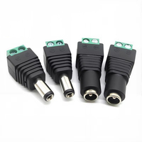 Konektor Daya DC 5.5mm 2.1mm Male Female Jack Adapter 12V Kabel Harness Kamera Terminal Plug Set Modul