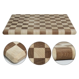 Plateau de présentation à double étage en bois massif pour café, snacks, bonbons et pâtisseries, avec un aspect haut de gamme - Product Image 1