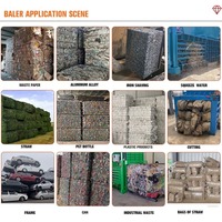 Presse à balles hydraulique horizontale professionnelle pour la gestion des déchets, capacité de travail de 5 à 8 tonnes, pour tous types de recyclage de déchets