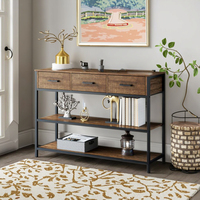 Table console en bois avec un style moderne et luxueux pour le salon ou l'entrée, une élégance intemporelle et magnifique dans votre couloir